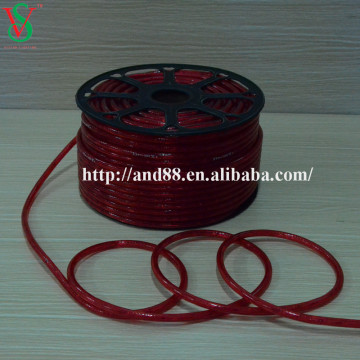 Waterproof 10mm 2wire Red rainbow led rope light