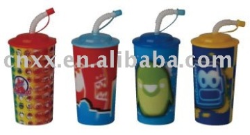 drinking cup with straw