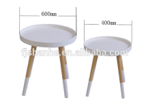 SH living room Modern Design Wooden Round Small Tea Table