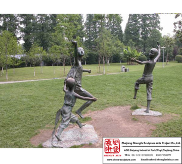 Square Big Bronze Sculpture