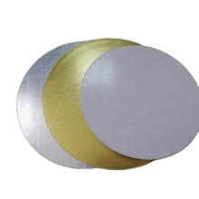 10pcs Shrink Pack Baking Gold Silver Cardboard Cake Circle Base Round Shape Paper Cake Board