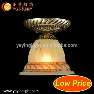 Modern indoor wrought Iron glass ceiling lamps,Simple creative hotel glass ceiling lamps