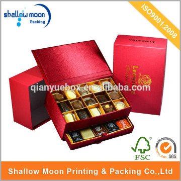 Factory luxury high quality end flip top candy box.