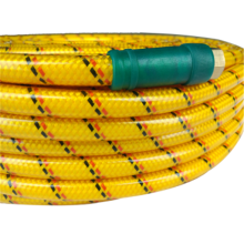 Colored braided PVC hose