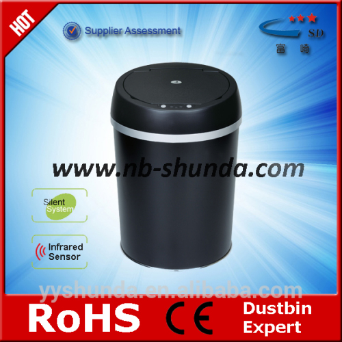 garbage disposal 12L sensor rubbish bin metal trash barrels