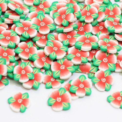 Fette di fiori di argilla polimerica da 5 mm Kawaii Decorazioni per la casa fai-da-te Filler di melma Accessori per ornamenti per feste di Natale Decorazioni per la cassa del telefono