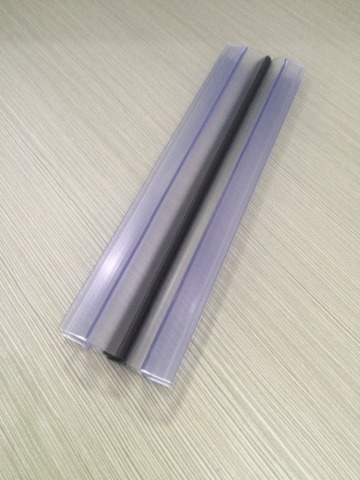 Customized black magentic PVC seal strip of bathroom glass door NO:SE208