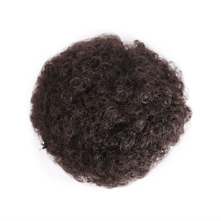 Vigorous Afro Short Kinky Curly Hair Bun Synthetic Puff Drawstring Ponytail Chignon Hair For Black Women (4# Color)