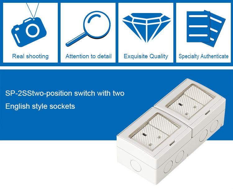 Hot Sale Waterproof Switch Socket with CE