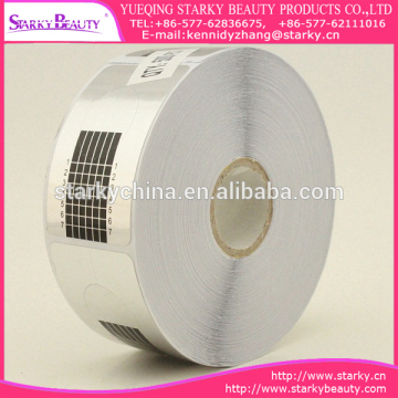 2016 Hot Selling nail form disposable plastic nail form 500 pcs/roll nail form