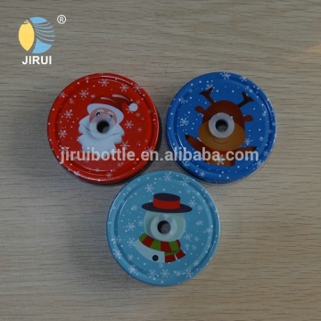 jar lids with hole, lug cap
