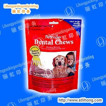 Printed Zip Lock Plastic Bags for Pet Food Packaging