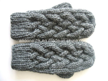 Knitted Ski Gloves, Handmade Knit Mittens, Hand Knit Gloves
