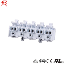 5 poles multipolar fast connector with release button
