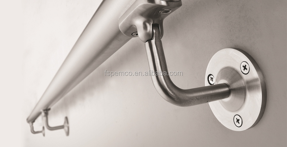 High quality& Low price 304 316 stainless steel wall mounted round handrail bracket