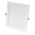 Plastik LED Plastik Recessed Anti-Glare Square Downlight 24W