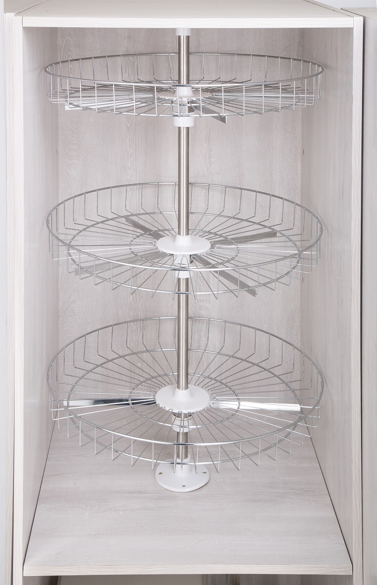 270 circle lazy susan kitchen cabinet storage wire revolving basket