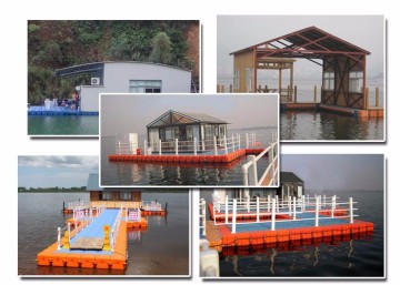 low maintenance floating home in lake