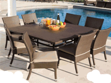 Modern Design Garden Furniture Outdoor Rattan Dining Set