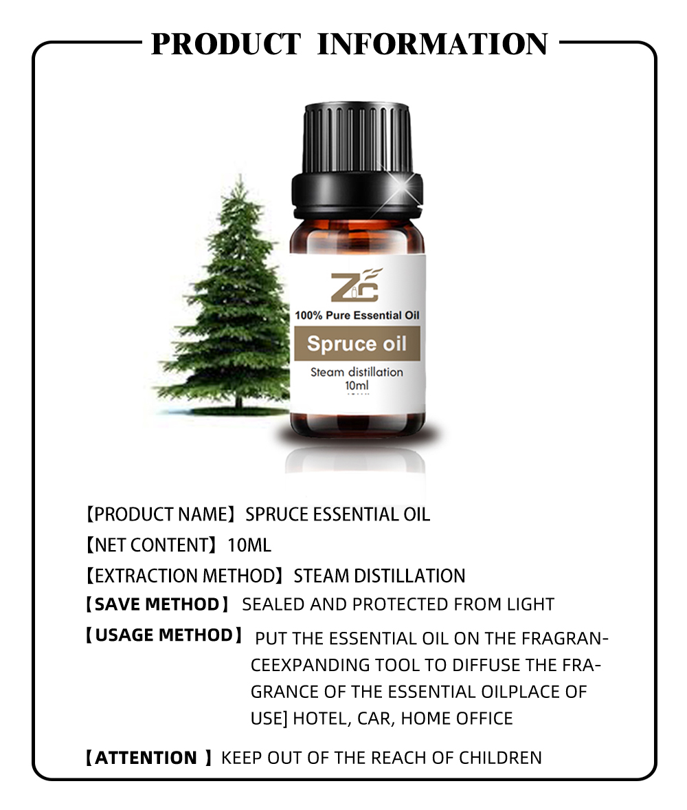 100% Natural and Pure Customized Spruce Essential Oil