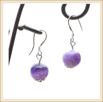Beautiful Amethyst 925 Silver Eardrop,Earrings Fashion 2013