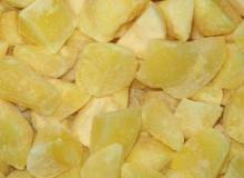 Frozen potato diced