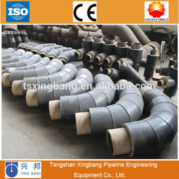 Large diameter black waterproof pipe insulation fitting