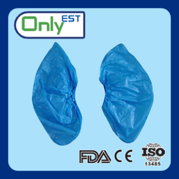 Blue indoor nonwoven shoe covers disposable non skid