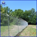 Black Powder Coated Chain Link Fencing Basketball Court