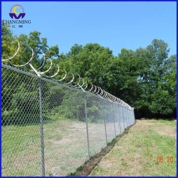 Galvanized Diamond Mesh Removable Chain Link Fence