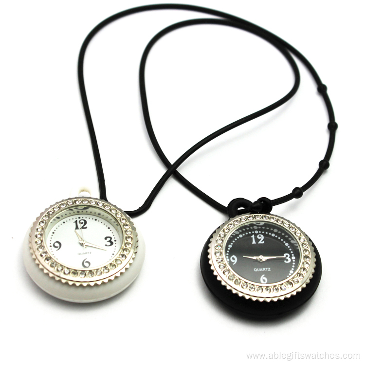 New Arrival Kids Promotional Gift Diamond Necklace Watch