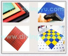 100% recycled rubber granules rubber fitness center tiles