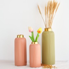 Nordic Wedding Ceramic Vase - Modern Green Flower Vase for Home Decor