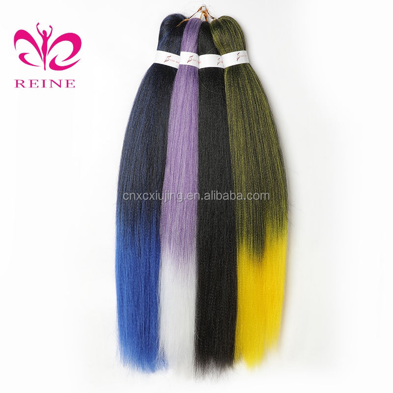 Japanese Synthetic Hot selling 100% Soft Pre stretched Layered Yaki braiding hair wholesale pre-stretched  braid