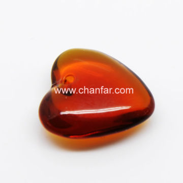 Heart Shape Light Siam Crystal Necklace Pendant Jewelry