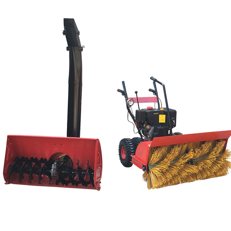 Ao Lai machinery direct sales production multifunctional snowplow double chain road snow blower