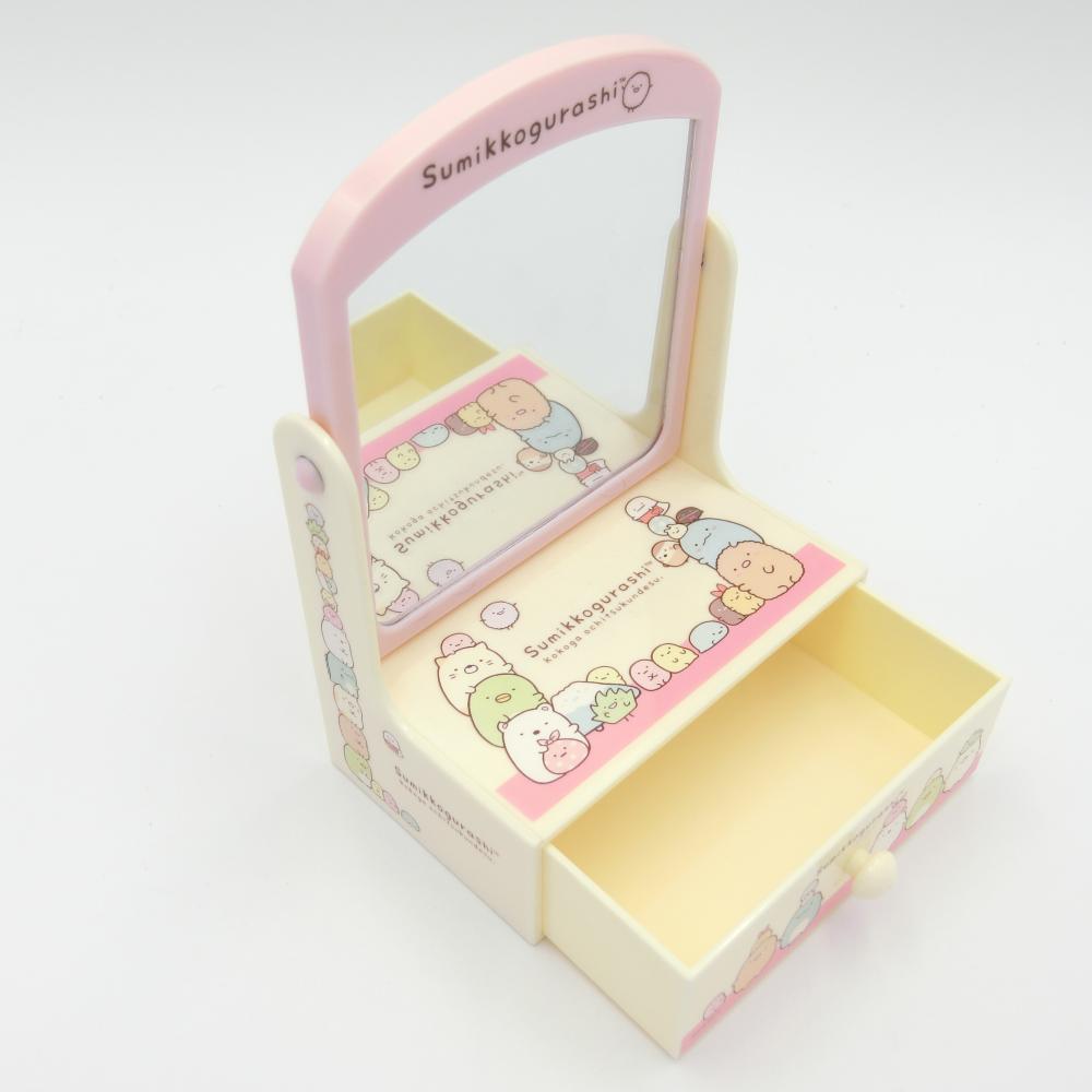 Plastic mini dressing table with drawer