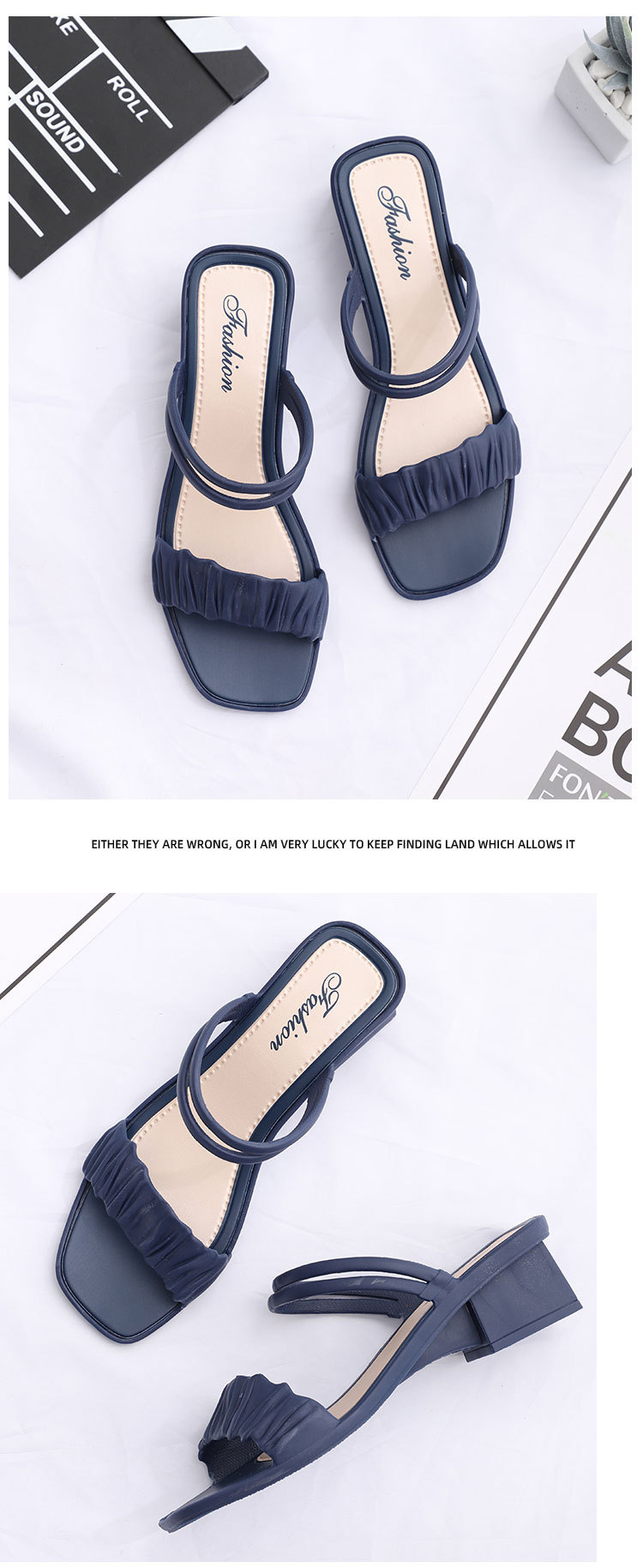 2021 Summer Beach Garden Fashion Sandals For Women Designer shoes Anti-Slip Sandals for women Mid-heel Sandals