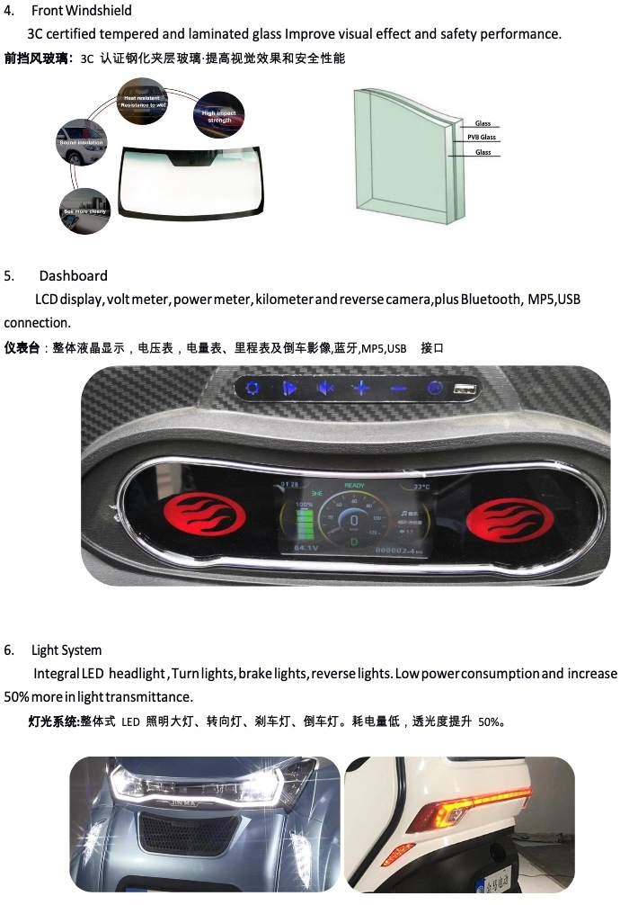 EEC L6e 60V 3000W Electric Delivery Mini Van