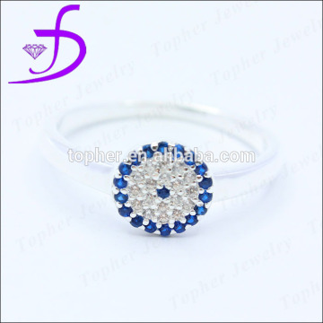 Bulk sale cheap rhodium plated 925 silver china cz rings