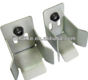 white galvanized custom door stops