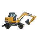 Excavadora hidráulica XCMG mini rueda de 6 toneladas tipo XE60WA