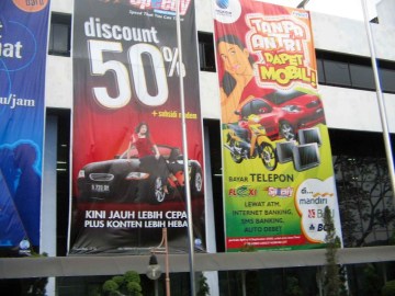 Knitted Polyester Banner, Outdoor banner, Cloth Banner