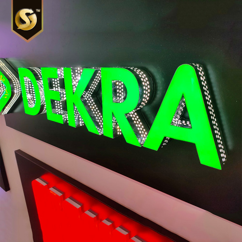 Letras de canal 3D con iluminación frontal LED acrílicas personalizadas