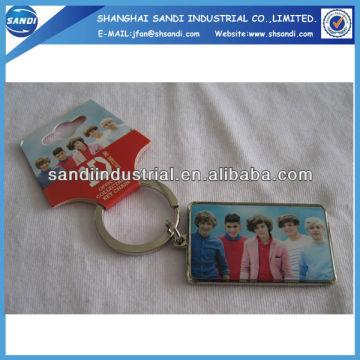 leather and metal keyring