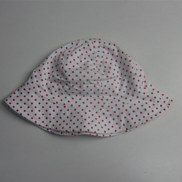 Niños de algodón Poplin Dot Print Floppy Hat