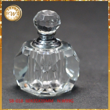Alibaba china useful crystal shape perfume glass bottle