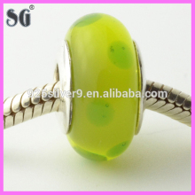 fashion yellow china hard/soft glass beads jewelry patterns