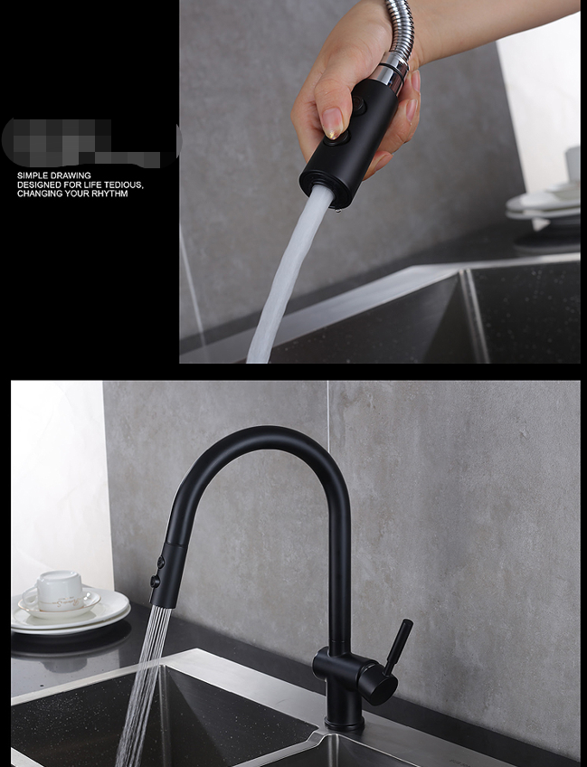 Single Handle Deck Mounted Kitchen Faucet Adjustable Sprinkler Head Single Handle Deck Mounted Kitchen Faucet Adjustable Sprinkler Head