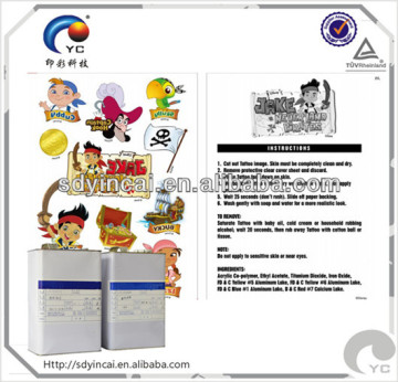 Environmental water transfer tattoo ink